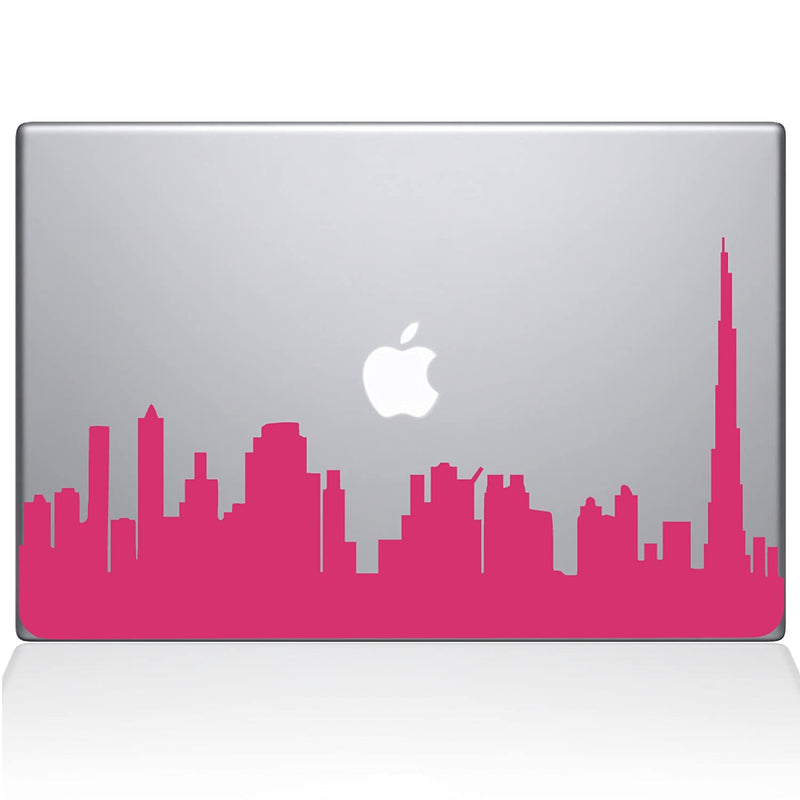 The Decal Guru 2302 Mac 15P Bg Dubai City Skyline Decal Vinyl Sticker 15 Macbook Pro 2015 Older Pink