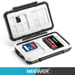Neewer 14 Slots Memory Card Case Holder Durable Waterproof Anti Shock Storage Protector Card Box For 10 Micro Sd Cards 10 Tf Cards 2 Cf Cards And 4 Sd Cards 4 Xd Cards 2 Cf Cards Black