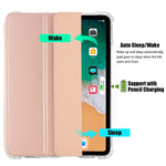Ipad Air 4 Case 10 9 Inch 2020 Ipad Air 4Th Generation Case A2316 A2324 A2325 A2072 Translucent Frosted Protective Smart Back Cover Cases For Ipad Air 10 9 4Th Gen 2020 Rose Gold
