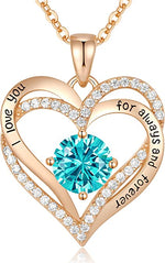 Love Heart Pendant Necklaces For Women