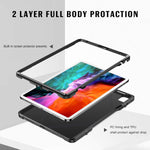 Ztotop Case For Ipad Pro 4Th Generation 12 9 Inch 2020 Built In Screen Protector Dual Layer Shockproof Full Body Protective Case With Kickstand And Pencil Holder For Ipad Pro 12 9 4Th Gen Black