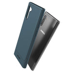 Encased Galaxy Note 10 Case (Thin Armor) Slim Flexible Grip Phone Cover (Samsung Note 10) Angel Blue