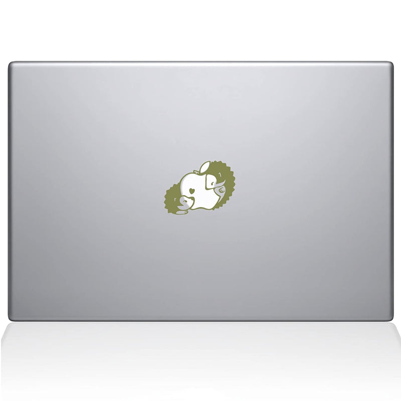 The Decal Guru Hedgehog Love Decal Vinyl Sticker, 13" MacBook Pro (2016 & Newer Models), Gold (2319-MAC-13X-G)