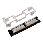 Cable Matters Ul Listed 12 Port Cat6 Cat 6 Vertical Mini Patch Panel With 89D Bracket