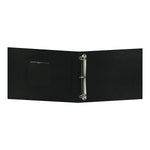 Pioneer T12Cbf Bk 12 Inch By 12 Inch Fabric 3 Ring Binder Album With Window Black