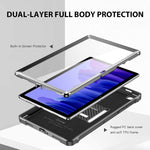For Samsung Tab A7 Case 10 4 Inch 2020 Sm T500 T505 T507 Built In Screen Protector Dual Layer Shockproof Full Body Cover With Kickstand For Samsung Galaxy Tab A7 2020 Release Black