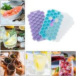 Upgrade Ice Cube Trays 2 Pack Silicone Flexible Ice Cube Trays With Lid 77 Cubes Ice Trays For Chilled Drinks Whiskey Cocktails Stackable Flexible Safe Ice Cube Trays