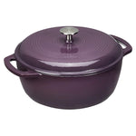 Cast Iron Covered Dutch Oven Enamled