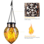Outdoor Hanging Decorative Lanterns With Hanging Chain Solar Powered