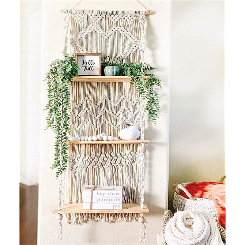 Macrame Wall Hanging Shelf
