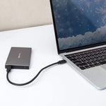10Gbps Aluminum Dual Bay 2 5 Inch External Ssd Enclosure Usb C Enclosure With Usb C And Usb A Cables Supporting Raid 1 And Raid 0 Thunderbolt 3 Port Compatible Aluminum 10Gbps Gen