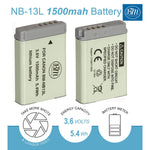 Bm 2 Pack Of Nb 13L Batteries And Dual Battery Charger For Canon Powershot Sx740 Hs G1 X Mark Iii G5 X G5 X Mark Ii G7 X G7 X Mark Ii G7 X Mark Iii G9 X G9 X Mark Ii Sx620 Hs Sx720 Hs Camera