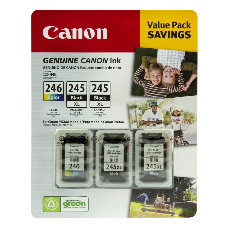 Canon Value Pack Genuine Canon Ink 2 Pg 245 Xl 1 Cl 246 Color
