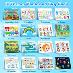 Busy Book For Kids Preschool Learning Activities 32 Pages Quiet Book For Toddler Montessori Toy Gift For Boy Girl Age 1 2 3 Year Olds Early Educational Toys For Autism Sensory Speech Therapy