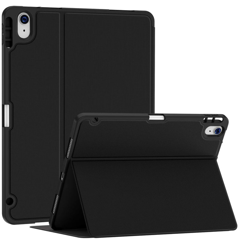 Soke Case For Ipad Air 4Th Generation 2020 Ipad 10 9 Case With Pencil Holder Premium Shockproof Stand Folio Casesupport Touch Id The 2Nd Pencil Charging Smart Soft Tpu Back Cover Black