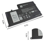 43Wh Trhff P39F P49G Notebook Battery For Dell Inspiron 15 5000 Series 15 5547 5547 5548 5545 5542 N5547 N5447 5447 5445 5448 I5547 3750Slv Latitude 14 3450 15 3550 0Pd19 1V2F6 Dl011307 Prr13G01 P51G