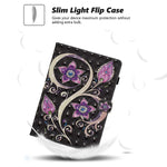 Ipad 10 2 Case 2019 Ipad 7Th Generation Case Dteck Slim Folio Flip Stand 3D Premium Leather Case With Auto Sleep Wake Smart Cover For New Apple Ipad 10 2 7Th Gen 2019 Release Purple Flower