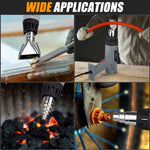 Heat Gun Variable Temperature Settings With 4 Nozzels