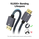 Hdmi Cable 4K 30Ft Ivanky 18Gbps High Speed Hdmi 2 0 Cable 4K Hdr Hdcp 2 2 1 4 3D 2160P 1080P Ethernet Braided Hdmi Cord 32Awg Audio Returnarc Compatible Uhd Tv Blu Ray Monitor