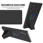 Galaxy Note 10 Case With Screen Protector Holster Belt Clip Built In Kickstand Non Slip Dual Layer Hybrid Tpu Full Body Cover Thin Fit Compatible W Samsung Galaxy Note 10 Black