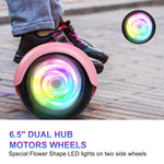 Hoverboard For Kids With Built In Bluetooth Speaker Colorful Lights Wheels
