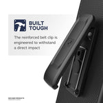 Heavy Duty Galaxy S9 Belt Case Rebel Series Rugged Case With Secure Clip Holster For Samsung Galaxy S9 Military Spec Drop Protection Smooth Black