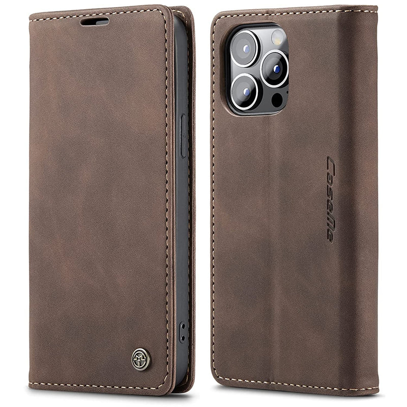 Sinianl Leather Case For Iphone 13 Pro Max Case Wallet Iphone 13 Pro Max Wallet Case Book Folding Flip Case With Magnetic Kickstand Card Slot Protective Cover For Iphone 13 Pro Max 6 7 Inch Coffee