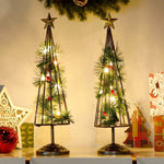 Lighted Christmas Tree With Golden Star