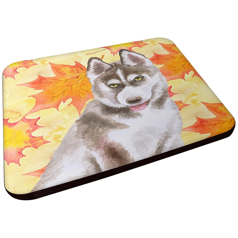 Carolines Treasures Siberian Husky Grey Fall Decorative Coasters Multicolor