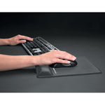 Fellowes Mouse Pad Wrist Support With Microban Protection Black 9182302