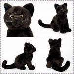 Realistic Black Cat Stuufed Toy