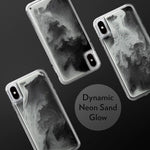 Flowing Neon Sand Liquid Case For Iphone Xs Iphone X Full Body Protection With Raised Bezel Hi Contrast Black N White