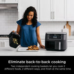 Air Fryer With 2 Independent Frying Baskets
