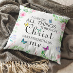Birthday Christmas Square Cushion Cover 18X18 In