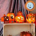 Decorations Resin Pumpkin Turkey Carriage