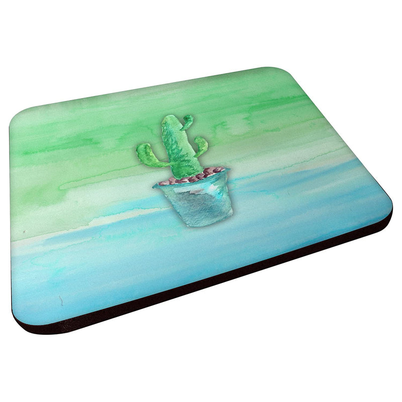 Carolines Treasures Cactus Teal And Green Watercolor Decorative Coasters 3 5 Multicolor