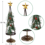 Lighted Christmas Tree With Golden Star