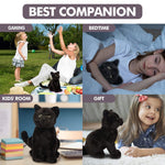 Realistic Black Cat Stuufed Toy