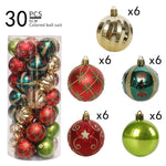 Christmas Ball Shatterproof Hanging Tree Ornament Set