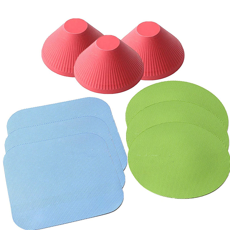 3 Set Of Jar Gripper 9 Pieces Multi Purpose Reusable Rubber Gripper Jar Opener Gripper Rubber Jar Gripper Pads Round Kitchen Coasters Multi Purpose Bottle Lid Openers Fit For Most Bottles