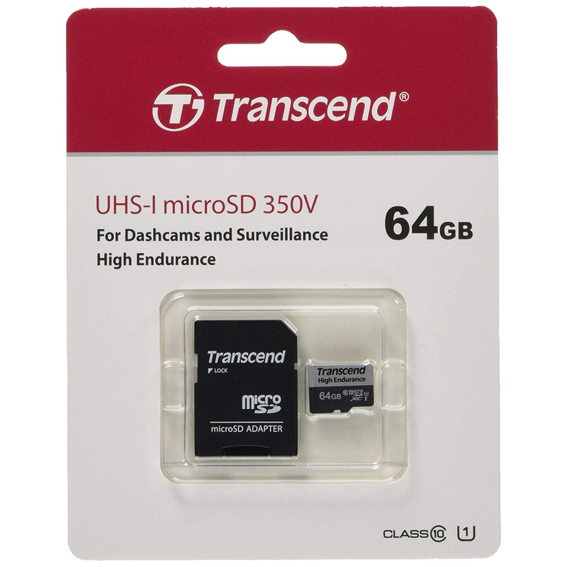 Transcend Ts64Gusd350V 64Gb Uhs I U1 Micro Sd Memory Card
