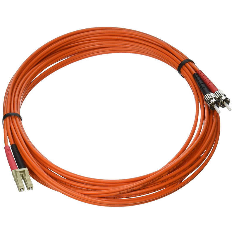 C2G Cables To Go 13534 Lc St 62 5 125 Om1 Duplex Multimode Pvc Fiber Optic Cable 5 Meters Orange