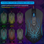 Gaming Keyboard And Mouse Combo K1 Led Rainbow Backlit Keyboard With 104 Key Computer Pc Gaming Keyboard For Pc Laptop