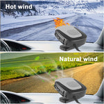 Portable 12V 150W Heater Car Fanwith Air Purification 2 In 1 Fast Heating