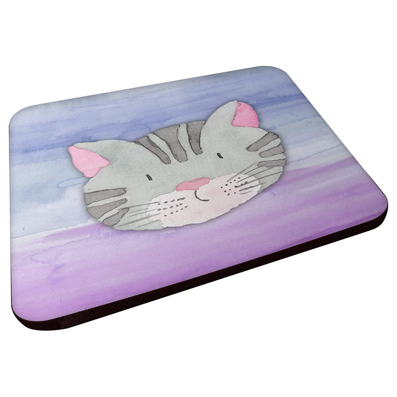 Carolines Treasures Cat Face Watercolor Decorative Coasters 3 5 Multicolor