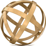 Distressed Blue Metal Bands Sculpture