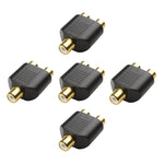 Cable Matters 5 Pack Gold Plated Rca Split Adapter