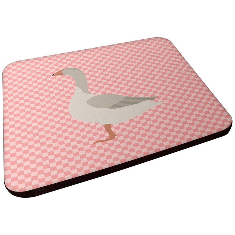 Carolines Treasures Steinbacher Goose Pink Check Decorative Coasters 3 5 Multicolor
