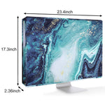Mosiso Monitor Dust Cover 22 23 24 25 Inch Anti Static Lcd Led Hd Panel Case Pattern Screen Display Protective Sleeve Compatible With 22 25 Inch Imac Pc Desktop Computer And Tv Creative Marble