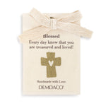 Demdaco Blessing Mini Giving Bear Brown 8 5 Inch Fabric Stuffed